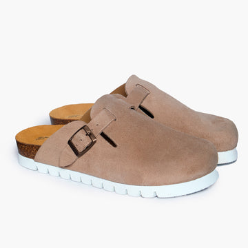 Plakton Clog – Bogey Gray Suede